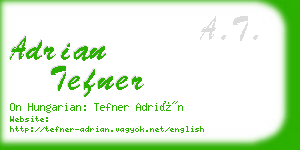 adrian tefner business card